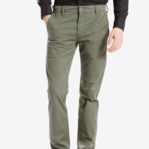 Levis 511 Slim Trousers Olive Green Pants 33x32